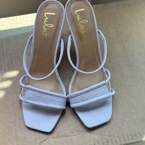 Lulu's Cream Strappy Heels